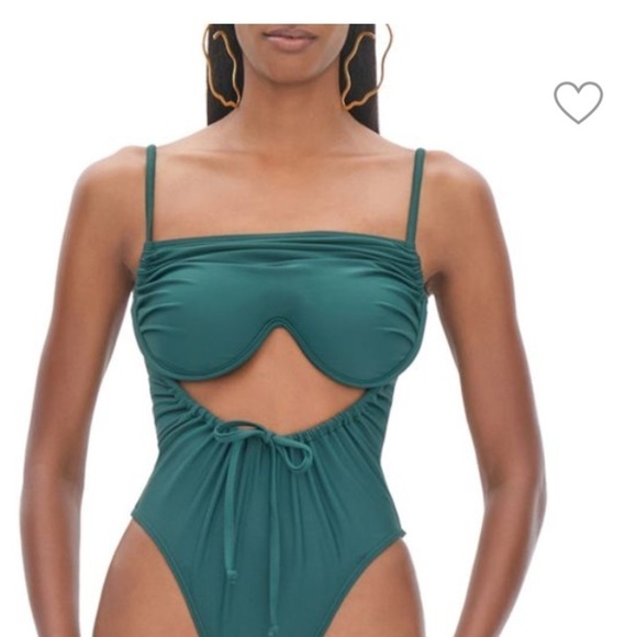 Andrea Iyamah NWT Swimsuit Tiaca One Piece Swimsuit Convertible Neckline Cutouts - Picture 7 of 8